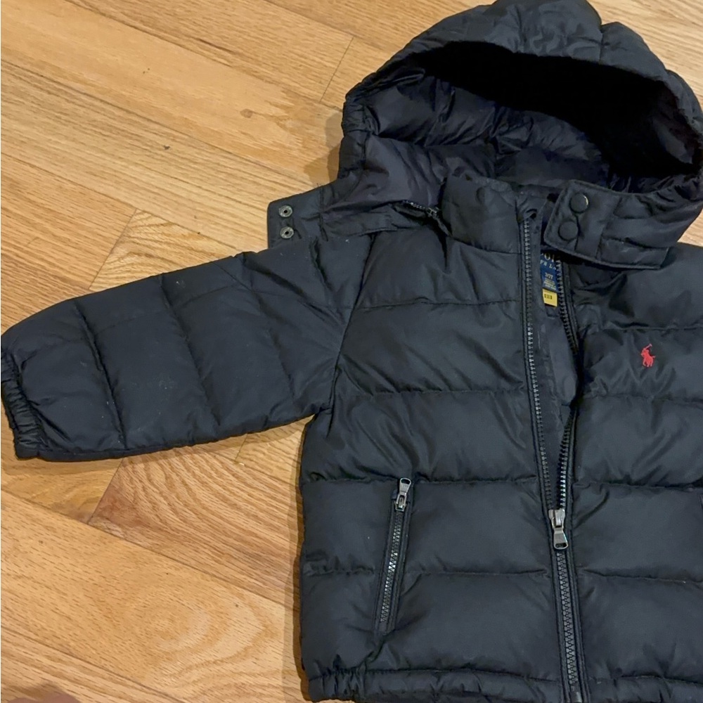 Boys polo by Ralph Lauren down jacket | polo jacket with removable hood